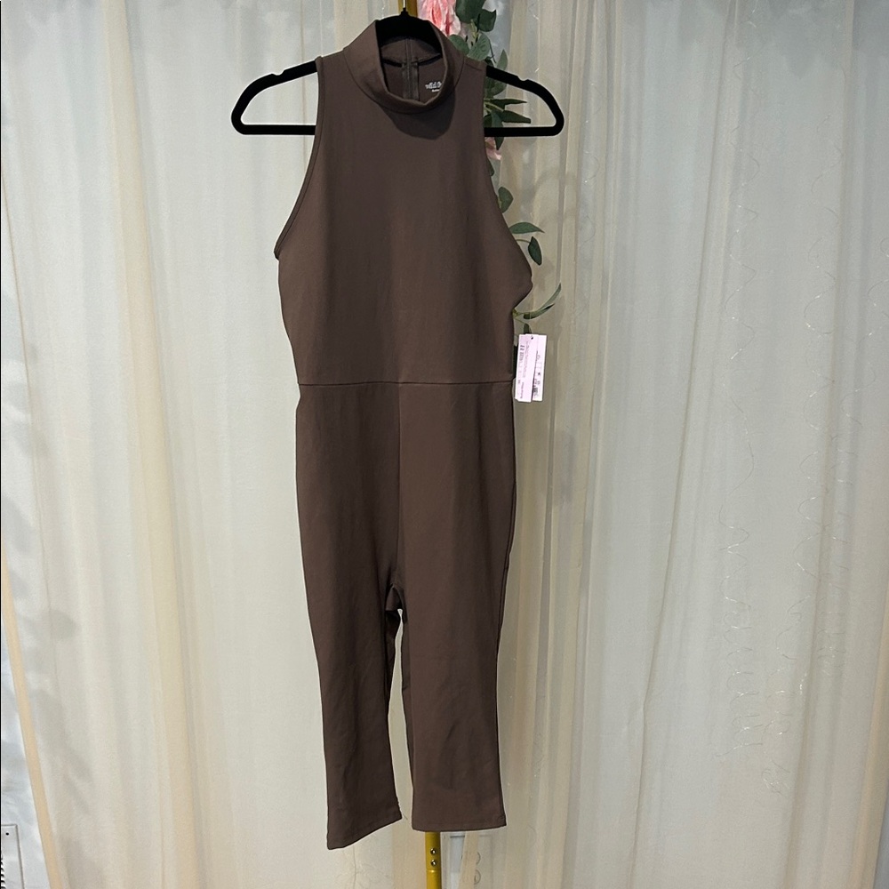 Wild Fable High-Neck Gray Jumpsuit